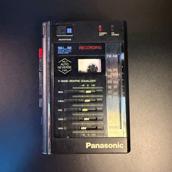 Panasonic RX-SR35 Cassette Player Recorder FM AM - For‎ Parts - Powers On - Picture 1 of 6